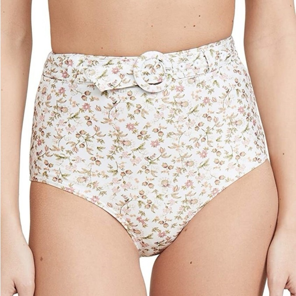 Peony La Boheme Floral High-Waisted Bikini Bottoms